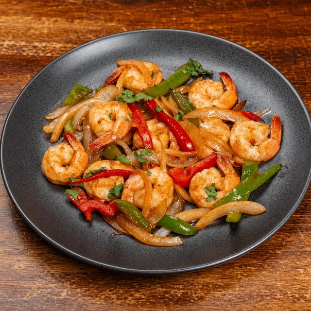 Camarones Enchilados (Shrimp in Spice Sauce).